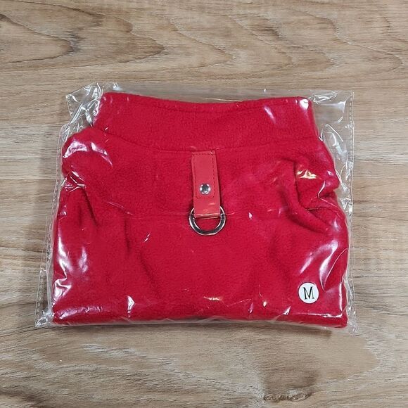 🩵HOST PICK NWT Red & Blue Cat or Dog Fleece Vest w/Leash Ring Set of 2 - Picture 5 of 10